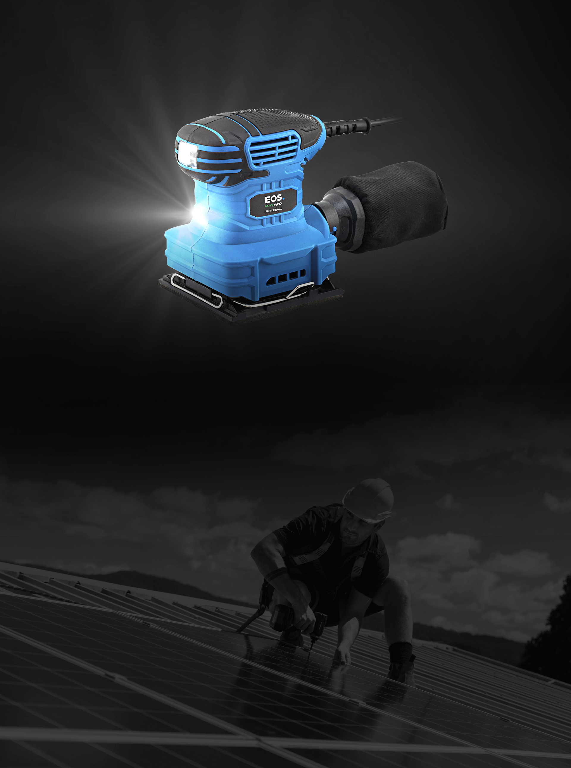 Lixadeira Orbital EOS MaxPro Profissional 250W ELX01PRO