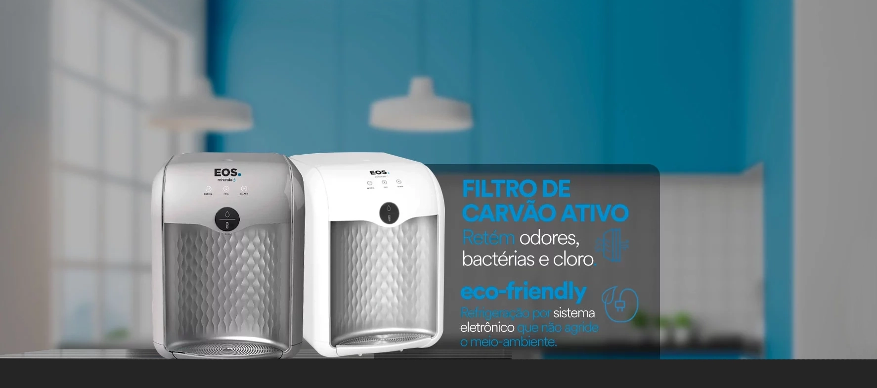 Purificador de Água EOS Mineralle Eletrônico EPE01B / EPE01S