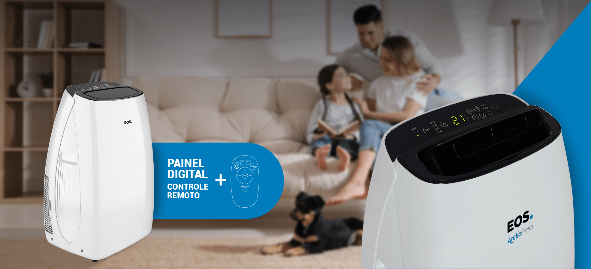 Ar-Condicionado Portátil 12000 BTUs EOS Arctic Fresh Só Frio EAP12