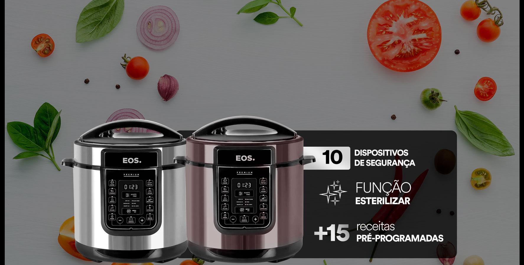 Panela de Pressão Elétrica 6L EOS Premium Digital EPP60DT | EPP60DI