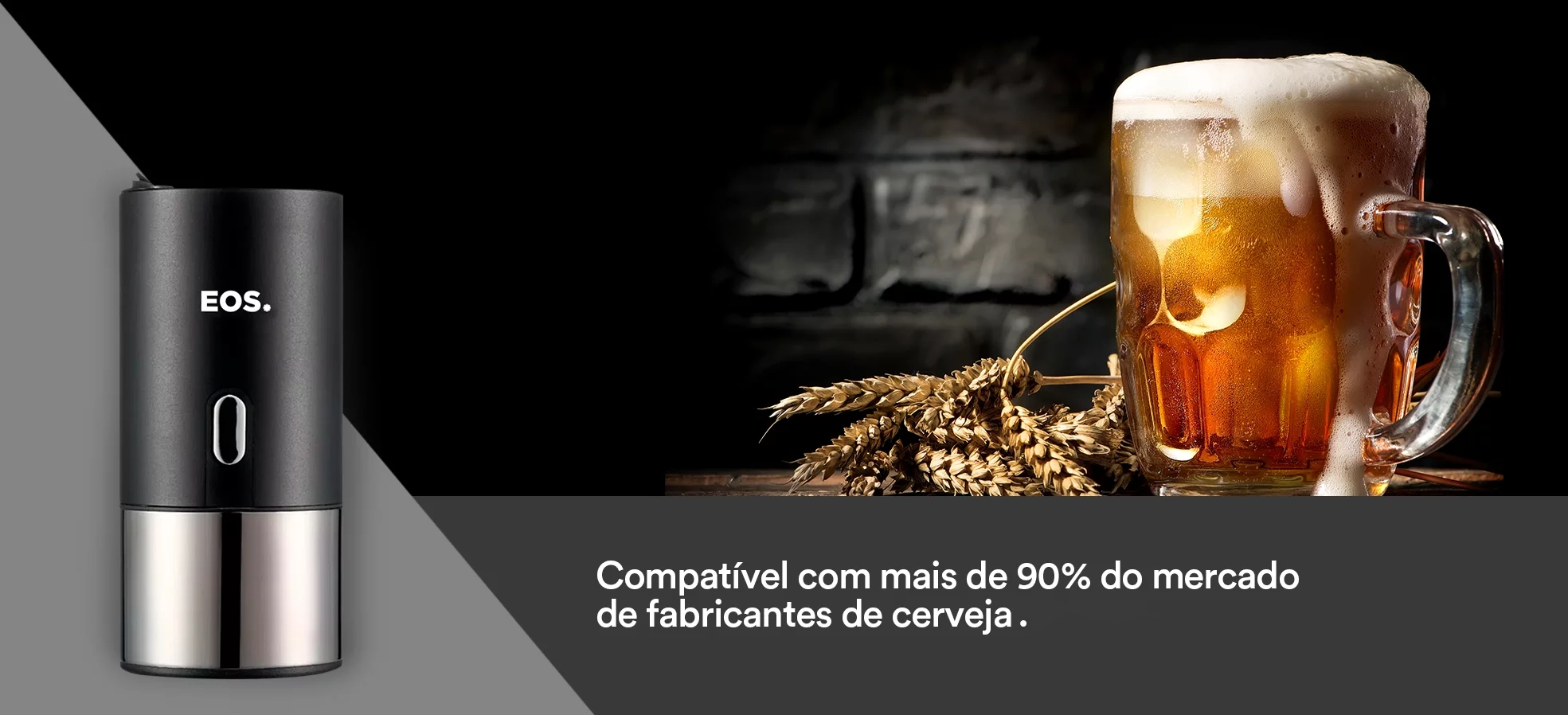 Chopeira Portátil EOS Bierhaus Ultrassônica para Garrafas ECP01G