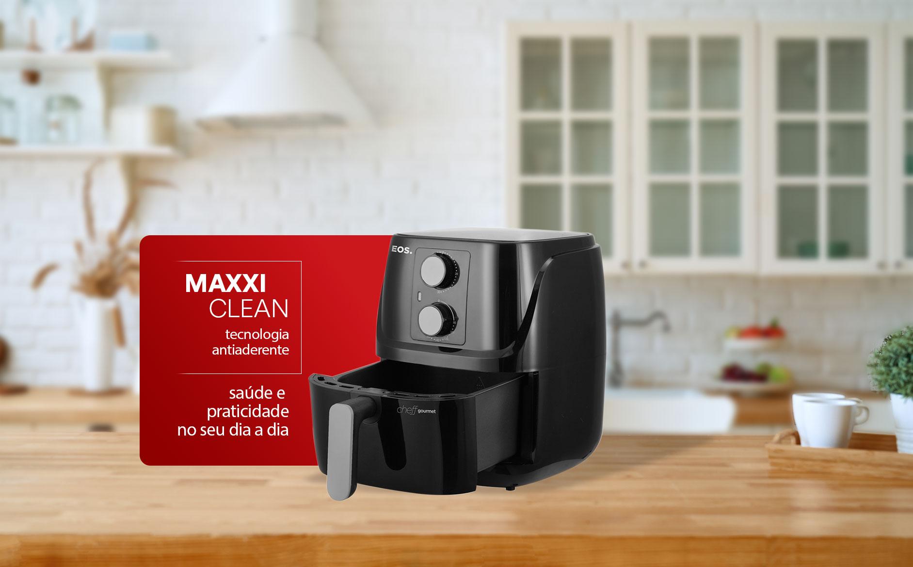 Fritadeira Air Fryer EOS 3L Sem Óleo Chef Gourmet Preto EAF30