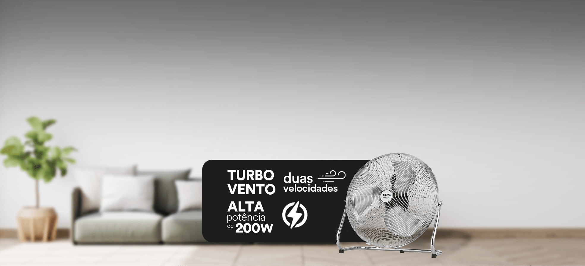 Circulador de Ar EOS 56cm Turbo Vento Metálico ECM60
