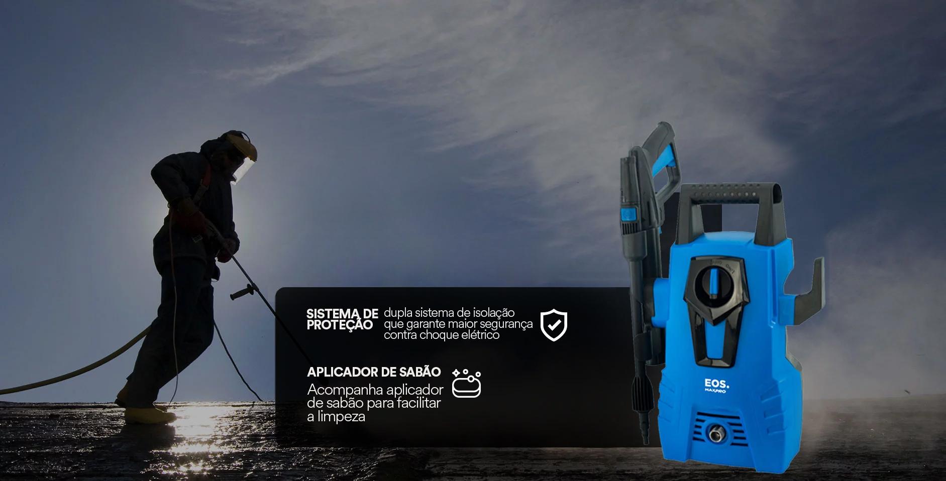 Lavadora de Alta Pressão EOS MaxPro 1500PSI 1500W ELP3000