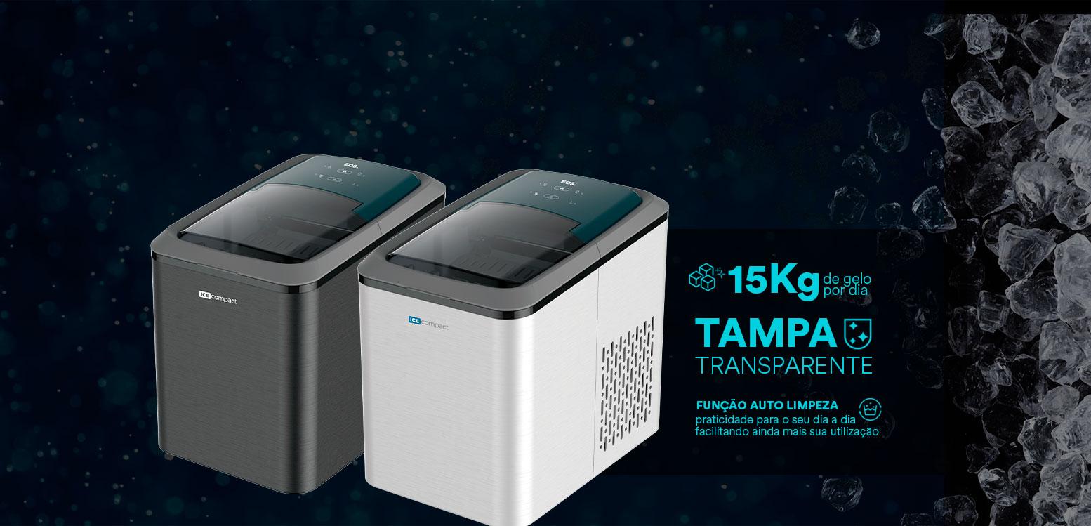 Máquina de Gelo EOS 15Kg Ice Compact EMG02S / EMG02P