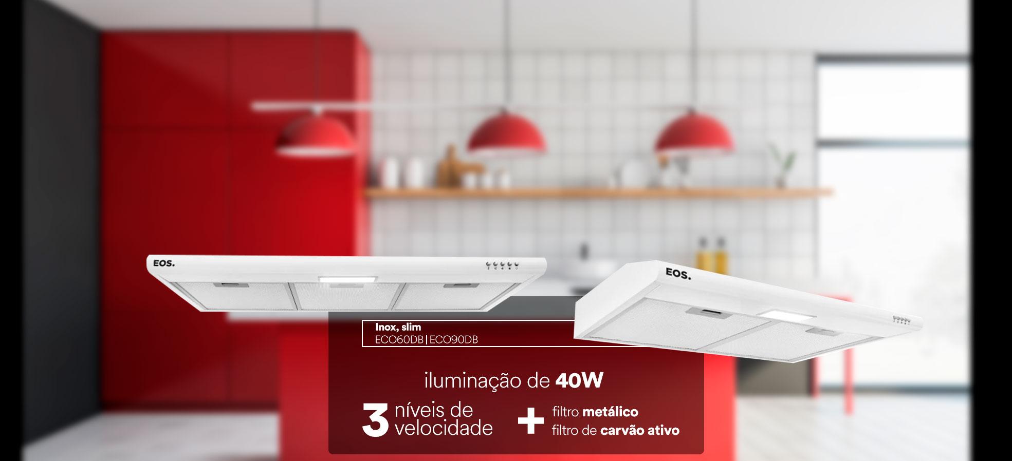 Depurador e Exaustor de Parede ECO60DB e ECO90DB
