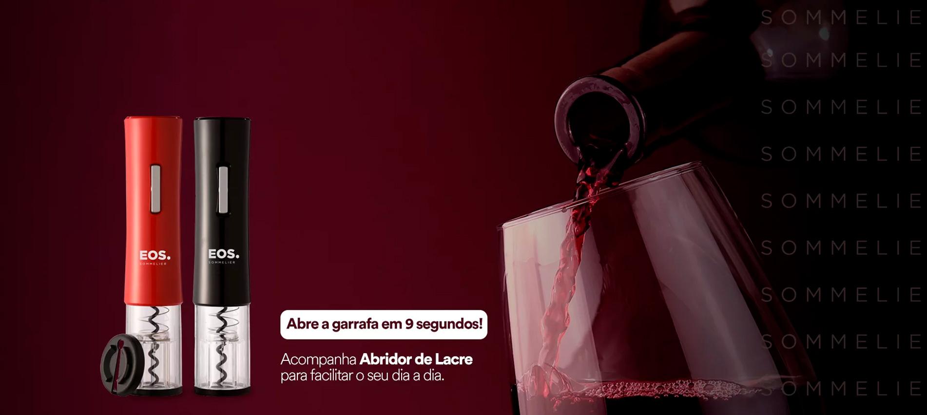 Abridor de Vinho EOS Sommelier Elétrico EAB01V | EAB01P