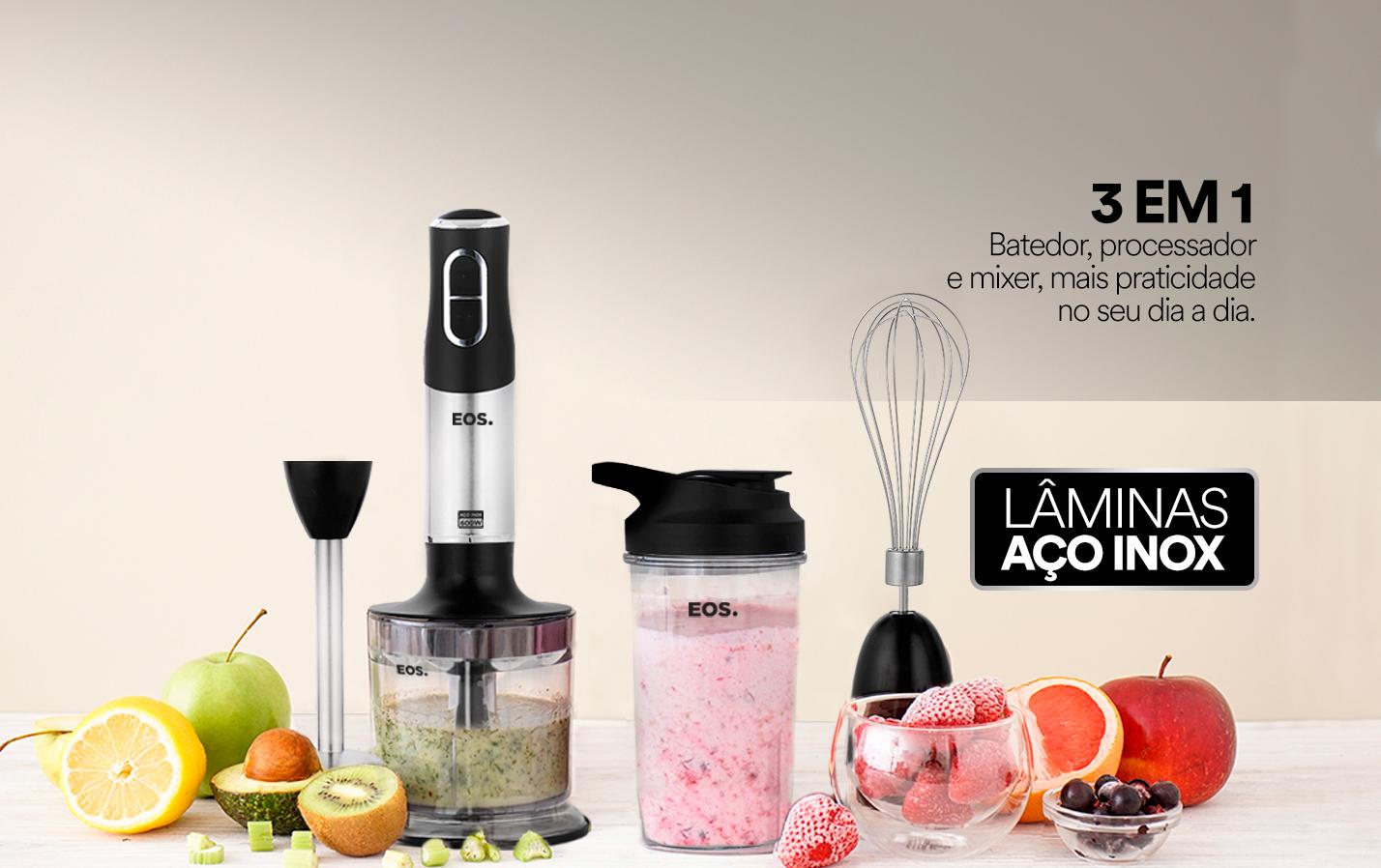 Mixer 3 Em 1 EOS 600W Inox EMX02