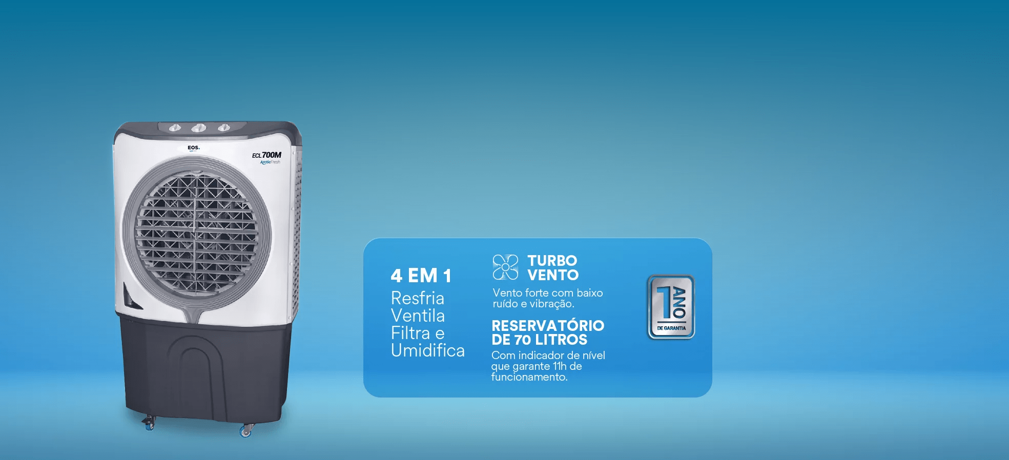 Climatizador de Ar EOS 70L Profissional Arctic Fresh ECL700M