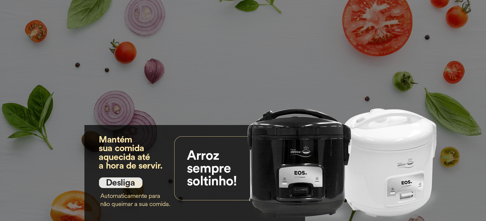 Panela Elétrica de Arroz EOS Cheff Gourmet 5 Xícaras EPA05P | EPA05B