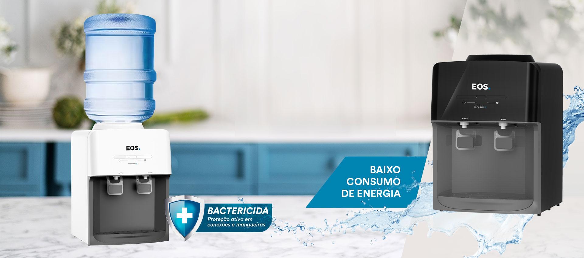 Bebedouro de Mesa para Garrafão EOS Mineralle EBE03B e  EBE03BP