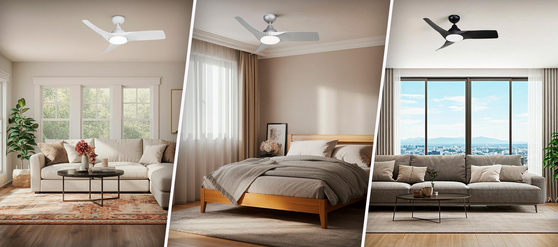 Ventilador de Teto EOS Turbo Vento 3 Pás com Controle Remoto 112cm 150W Bivolt